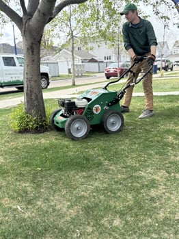spring Aeration and overseeding edmonton