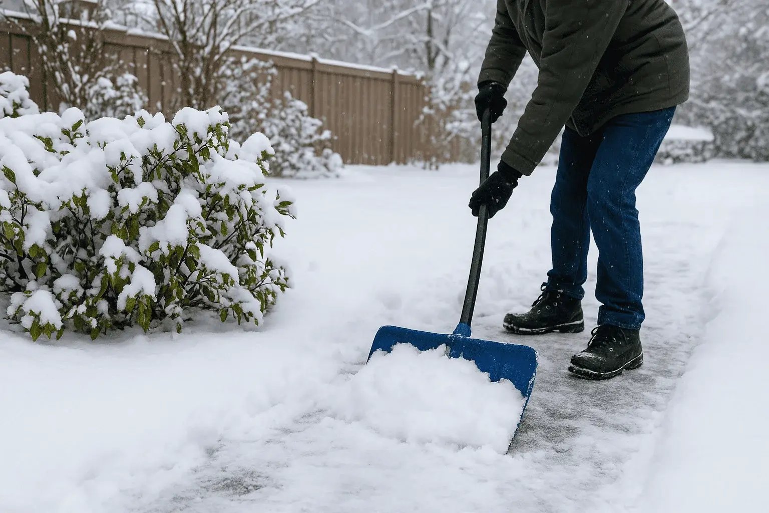 snow shovelling in edmonton