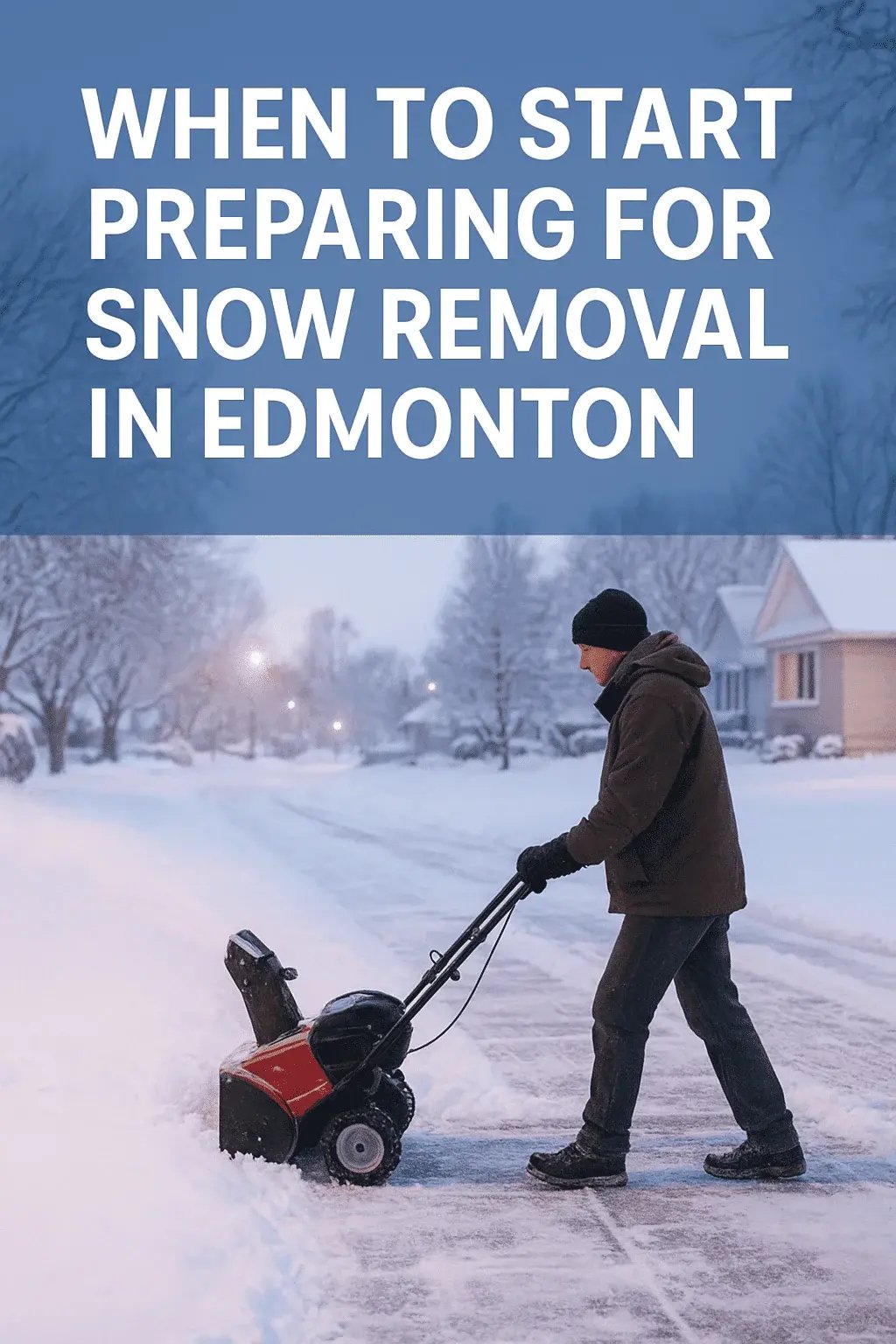 preparation for snow removal in edmonton