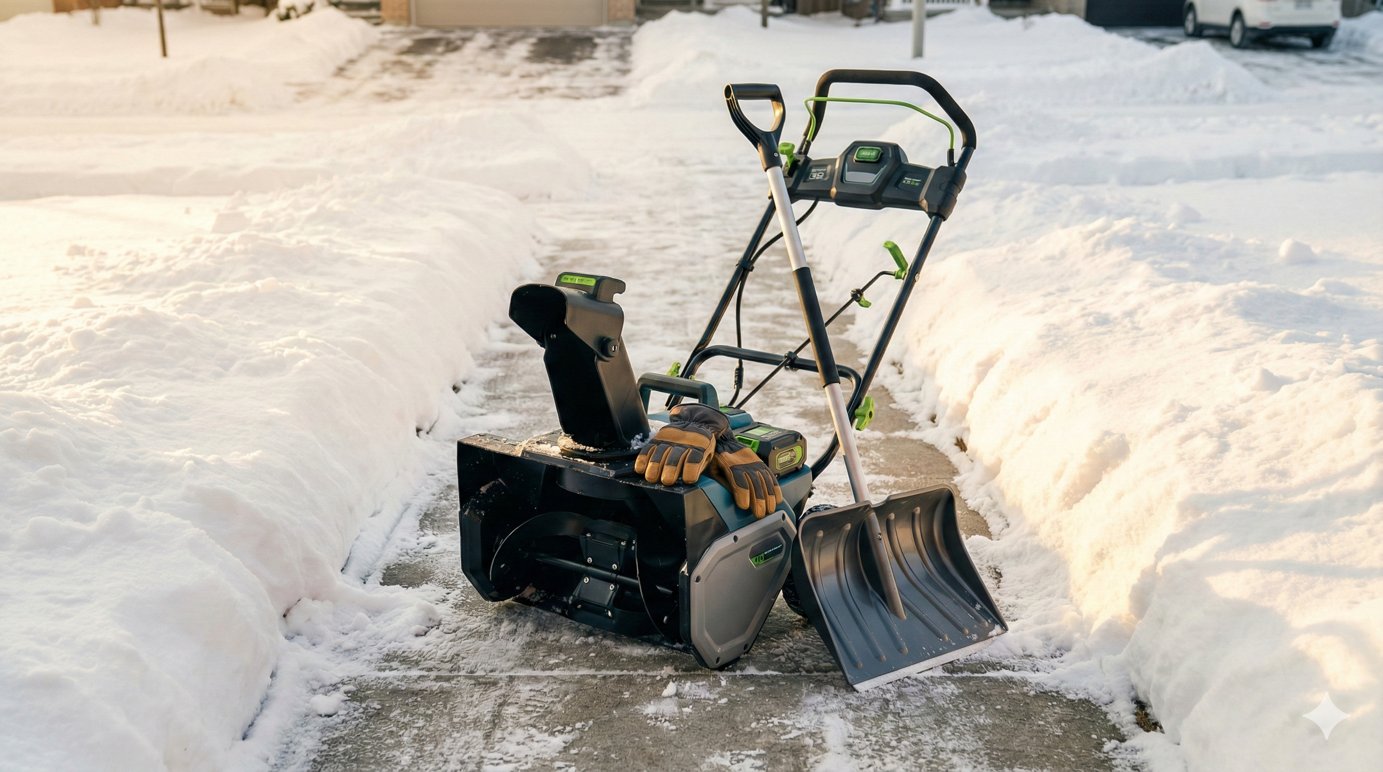 snow blower and shovel in edmonton