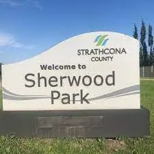 Welcome to Sherwood Park Sign