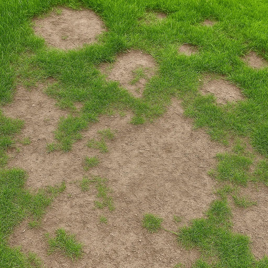 Repair Bare Patches in My Lawn
