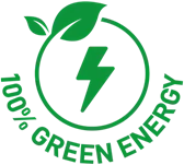 100% green energy for lawn care
