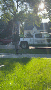 herbicide applicator spraying