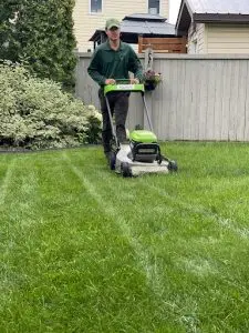 lawn mower operator