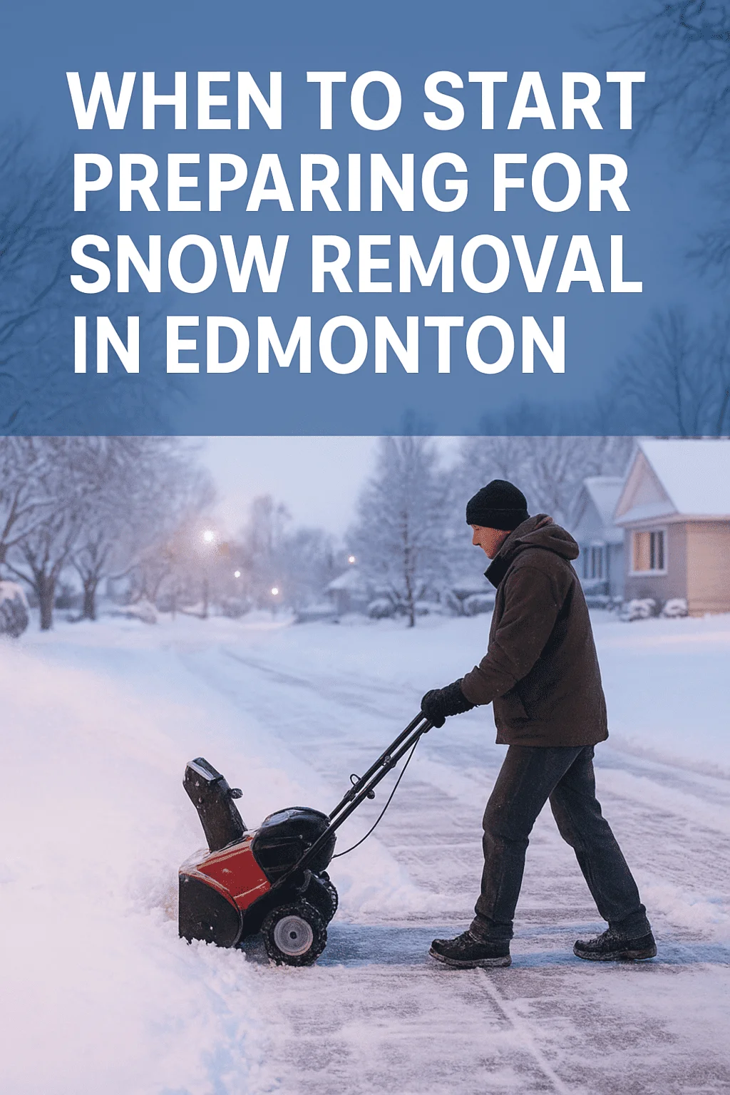 start preparing for snow removal in Edmonton